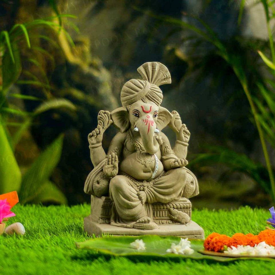 1FEET Lalbaugcha Raja Eco-Friendly Ganpati | Plant-A-Ganesha