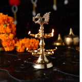 Handcrafted Brass Peacock Diya