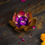 Handcrafted Lotus T-Light Candle Holder