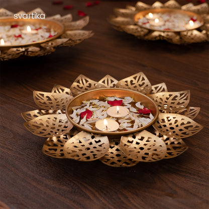 Decorative Lotus Petal Urli Bowl Set (Set of 3)