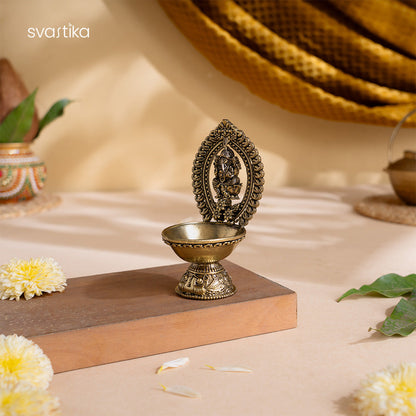 Divine Brass Ganesha Diya (4.5 Inch)