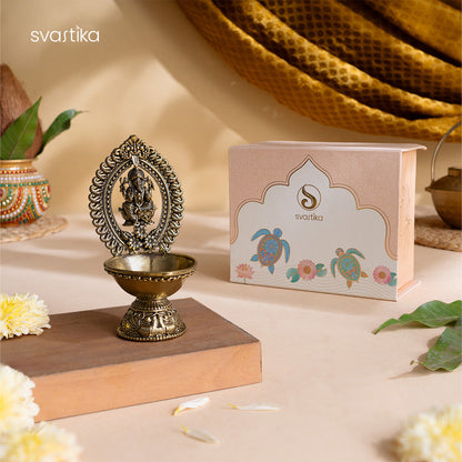 Divine Brass Ganesha Diya (4.5 Inch)