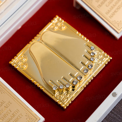 Svastika Nav Durga Pocket Temple - Gold Coated