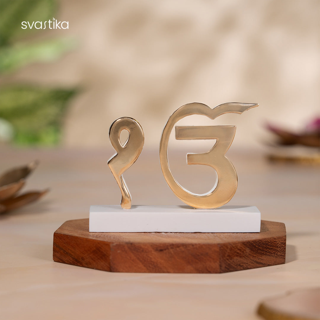Ek Onkar for Car Dashboard - Gold Plated