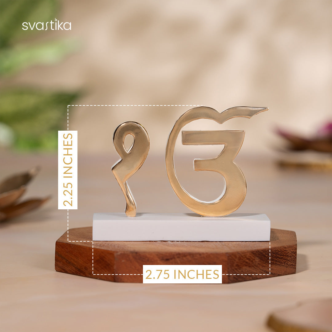 Ek Onkar for Car Dashboard - Gold Plated