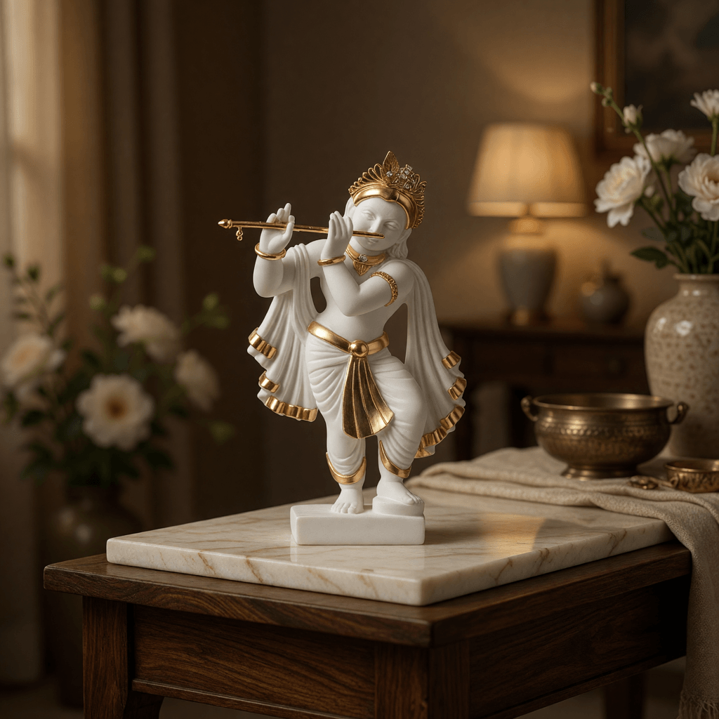 Krishna Flute Murti in Divine Melody