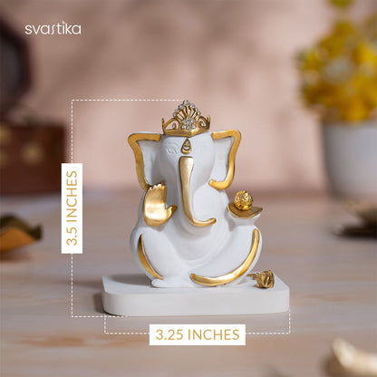 Mukut Ganesh Idol in Divine Grace