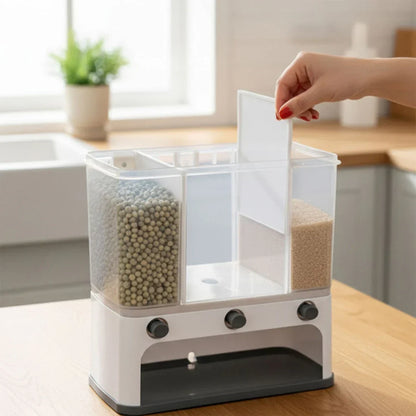 Easy Flow Cereal Dispenser – 3-In-1 Wall Mount Storage |