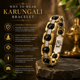 Gold-Silver Karungali Bracelet