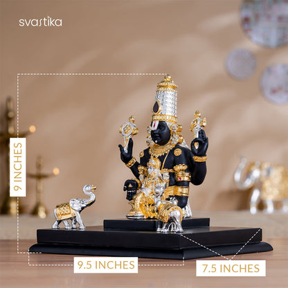 Gajalakshmi Tirupati Balaji Murti - Gold & Silver Plated