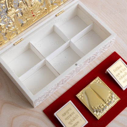 Svastika Ganesha Pocket Temple - Gold Plated