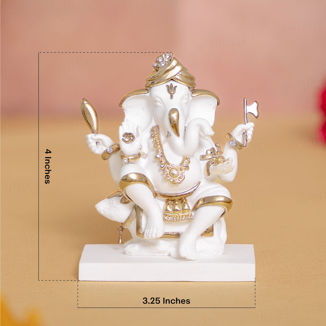 Seated Ganesh Idol on Mushak