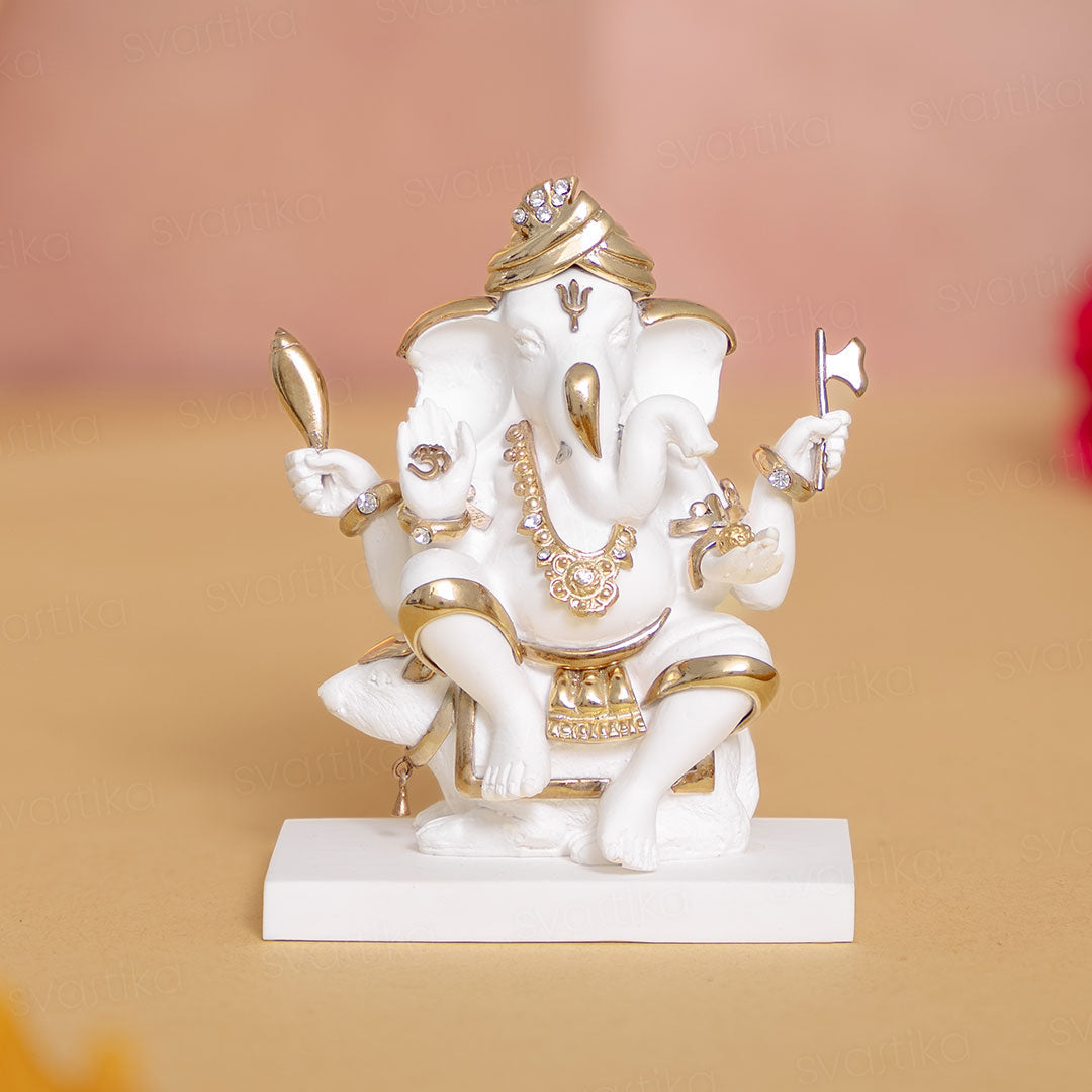 Seated Ganesh Idol on Mushak