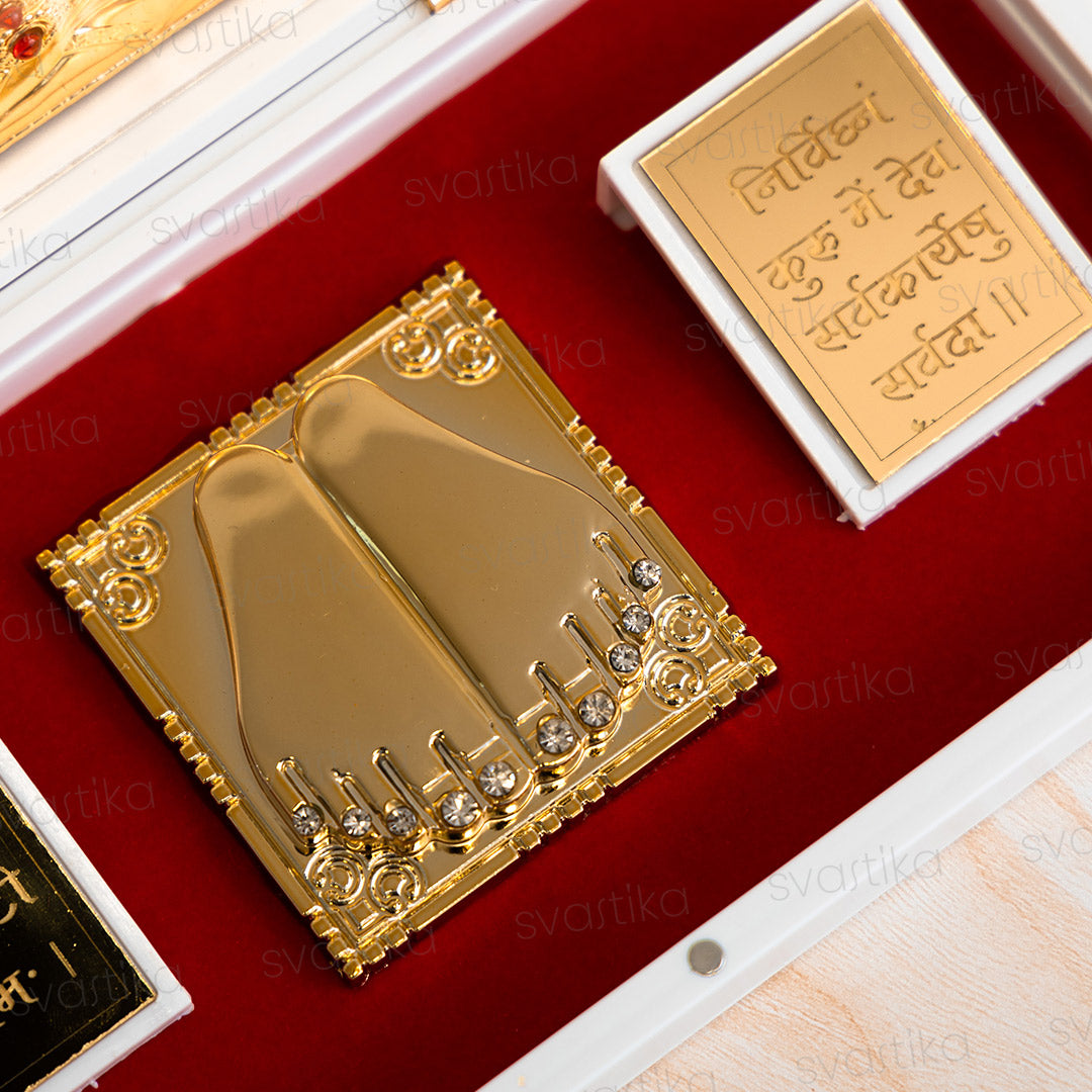 Svastika Ganesha Pocket Temple - Gold Plated