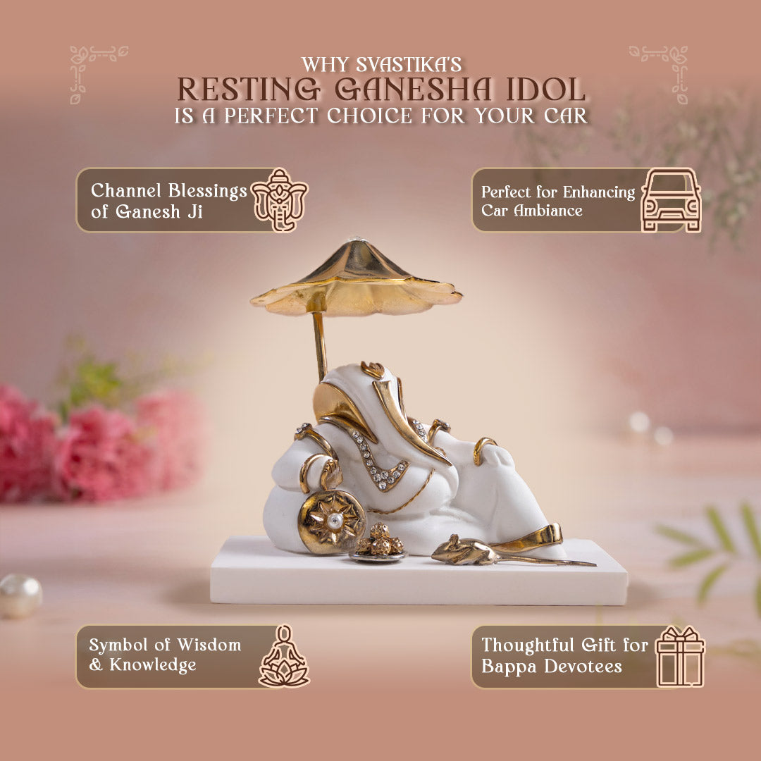 Ganesh Idol Under Divine Shelter