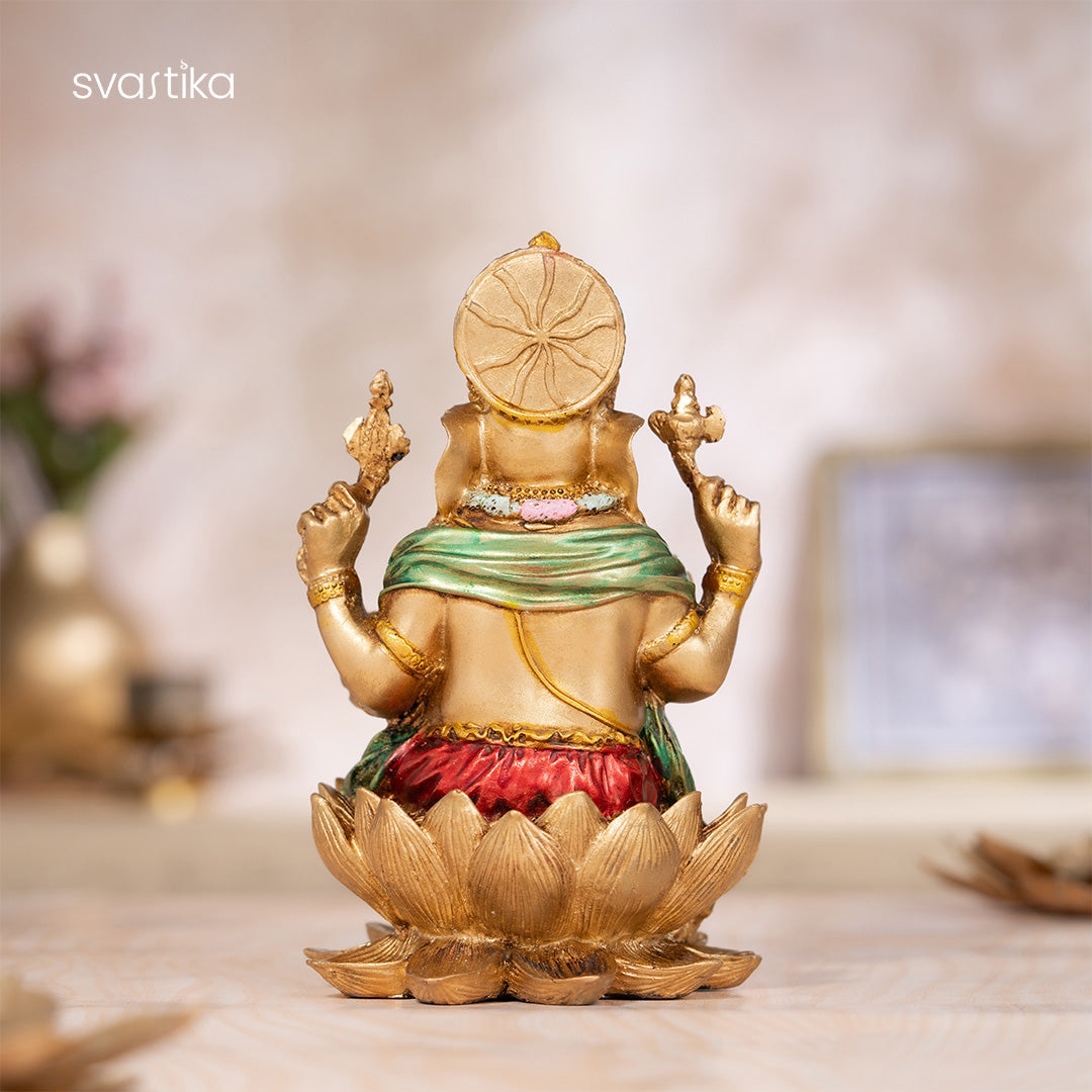 Ganesha Vighnaharta Antique Idol (7 inch)