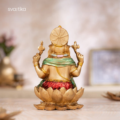 Ganesha Vighnaharta Antique Idol (7 inch)