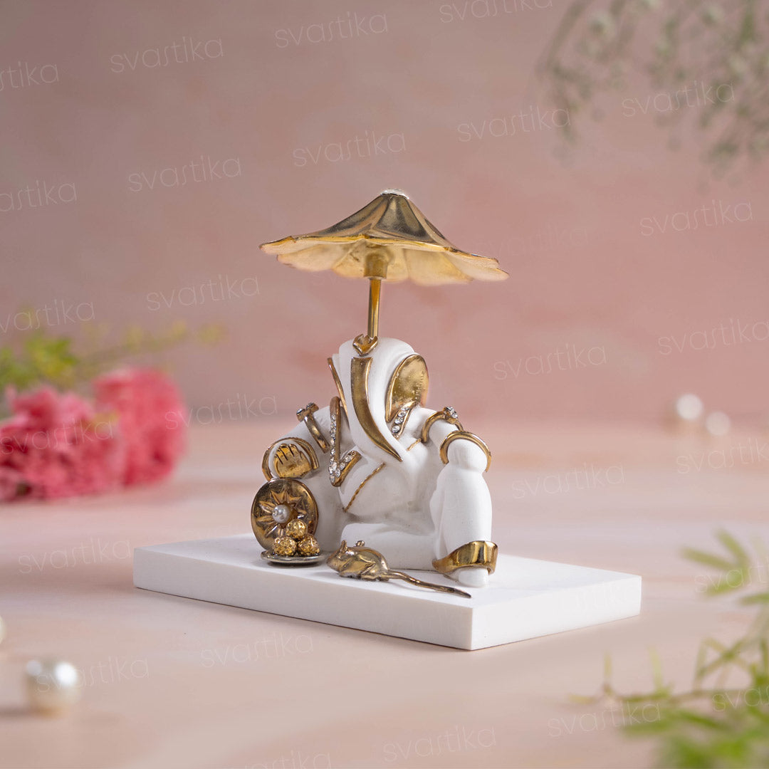 Ganesh Idol Under Divine Shelter