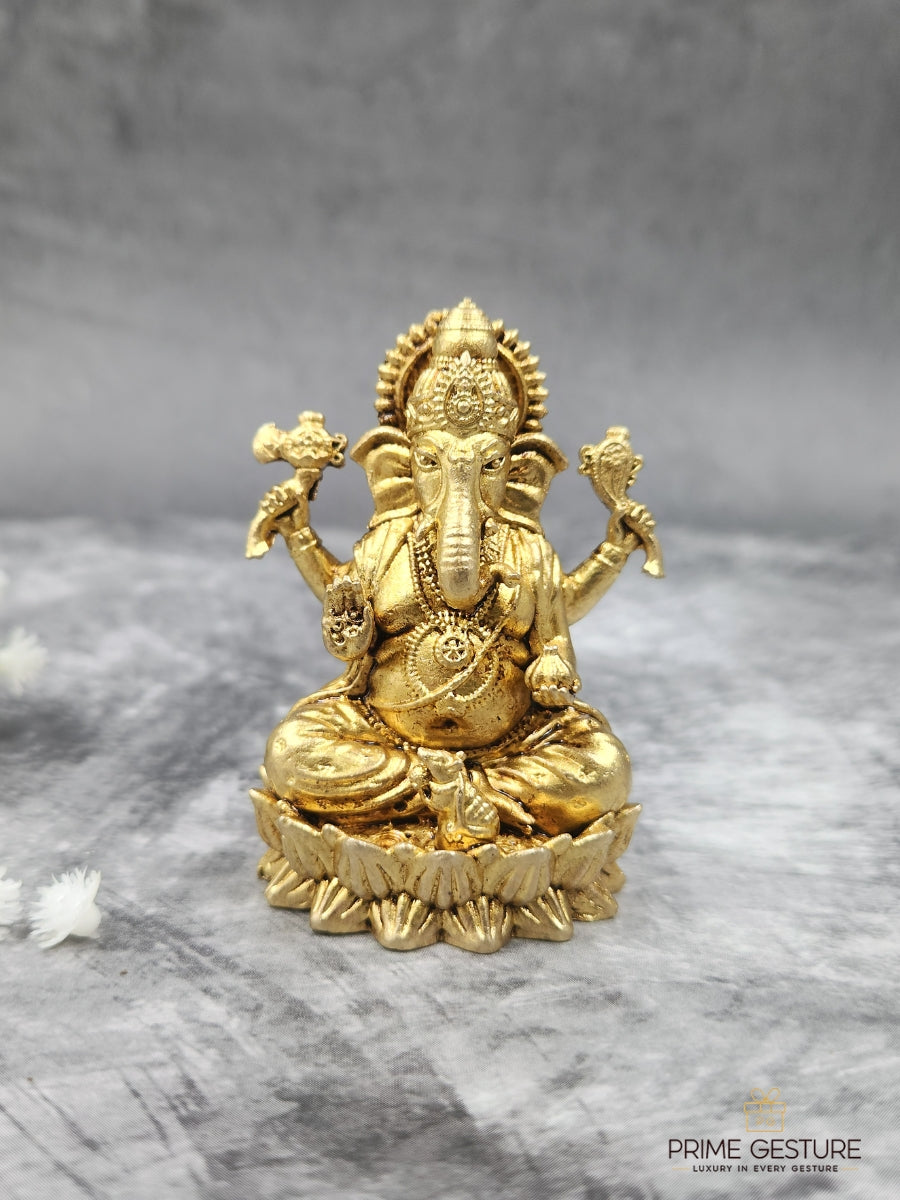 Brass Ganesh Ji Idol – Clarity, Confidence & Right Beginnings