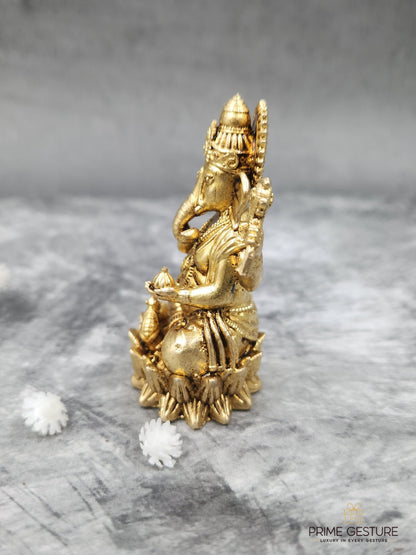 Brass Ganesh Ji Idol – Clarity, Confidence & Right Beginnings