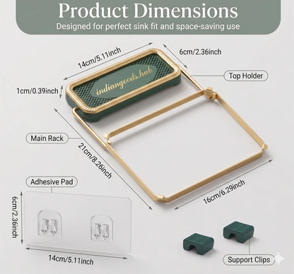 SinkStrainer™– Invisible Strainer Liners | Anti-Bacterial Rack | Elegant for Premium Sinks.