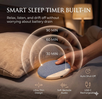PillowTone™ – Under Pillow Speaker | Ultra-Thin Wireless | Private Night Listening