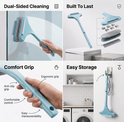 QuickScrub - Window Wiper | Quick Clean  | Multipurpose Cleaning