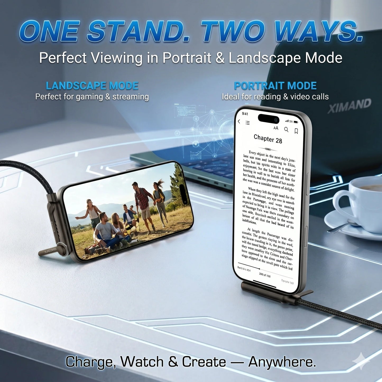 SnapVolt™ – Invisible Holder Cable | Magnetic Grip • Fast Charging | Drive & Charge Hands-Free