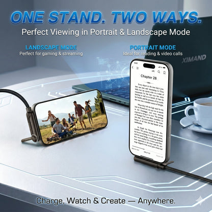 SnapVolt™ – Invisible Holder Cable | Magnetic Grip • Fast Charging | Drive & Charge Hands-Free