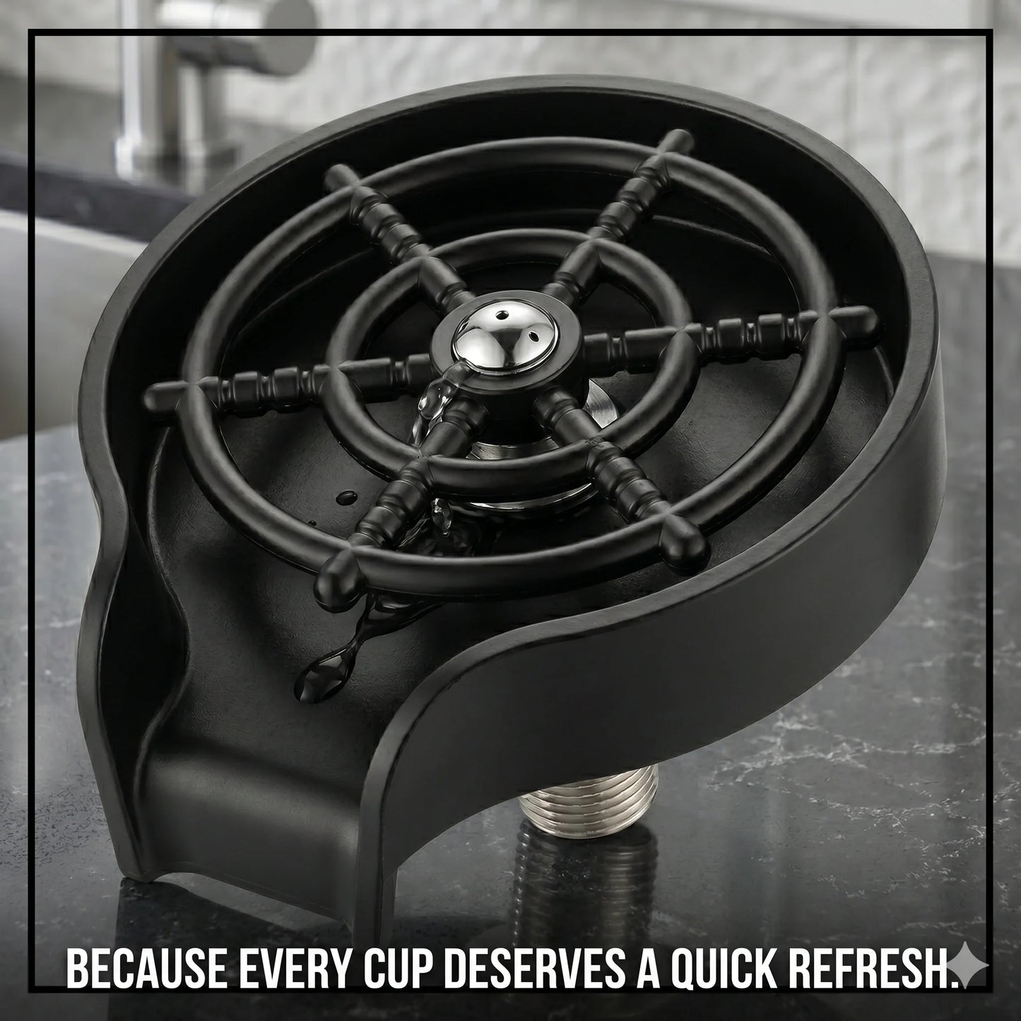 JetRinse™ – Automatic Cup Cleaner | High-Speed Water Jets | One-Tap Wash