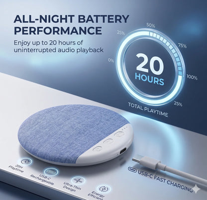 PillowTone™ – Under Pillow Speaker | Ultra-Thin Wireless | Private Night Listening