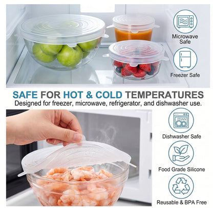 StretchLids – Airtight Food Covers | Leakproof Food Storage | Fridge & Microwave Safe