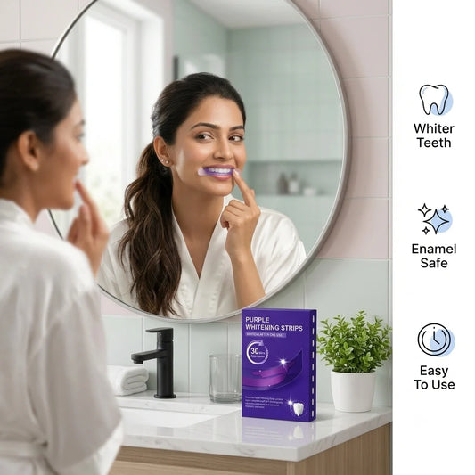 AuraWhite - Teeth Brightener & Whitener | Color-Corrector | Stain-Eraser-Strips