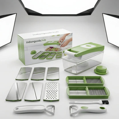 SmartChop - 15-in-1 Chopper |  Interchangeable | Multi-Blade | Mess-Free |