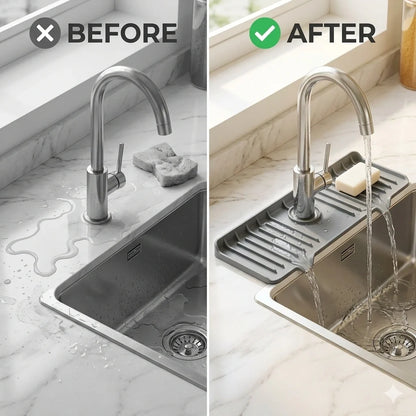 SinkGuard™ – Premium Faucet Mat | Splash Protection | Keeps Surfaces Spotless