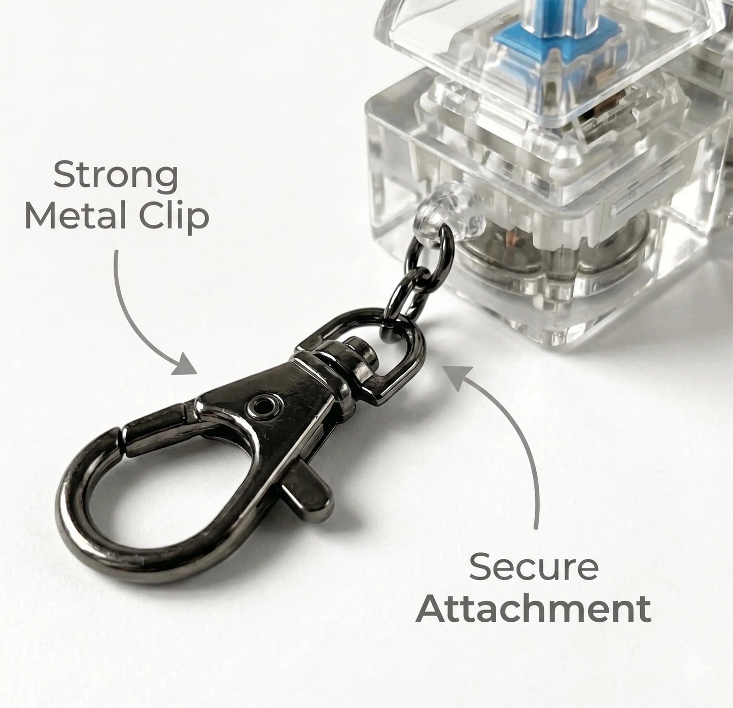KeyZen™ – Mechanical Fidget Keychain |  Satisfying Click Sensation | Focus & Anxiety Control