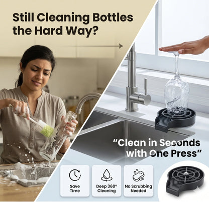 JetRinse™ – Automatic Cup Cleaner | High-Speed Water Jets | One-Tap Wash
