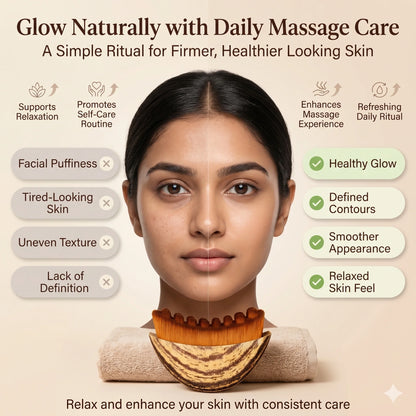 FaceSculpt™– Lymphatic Sculpting Brush | Depuffing & Facial Contouring | Jawline & Glow Enhancement