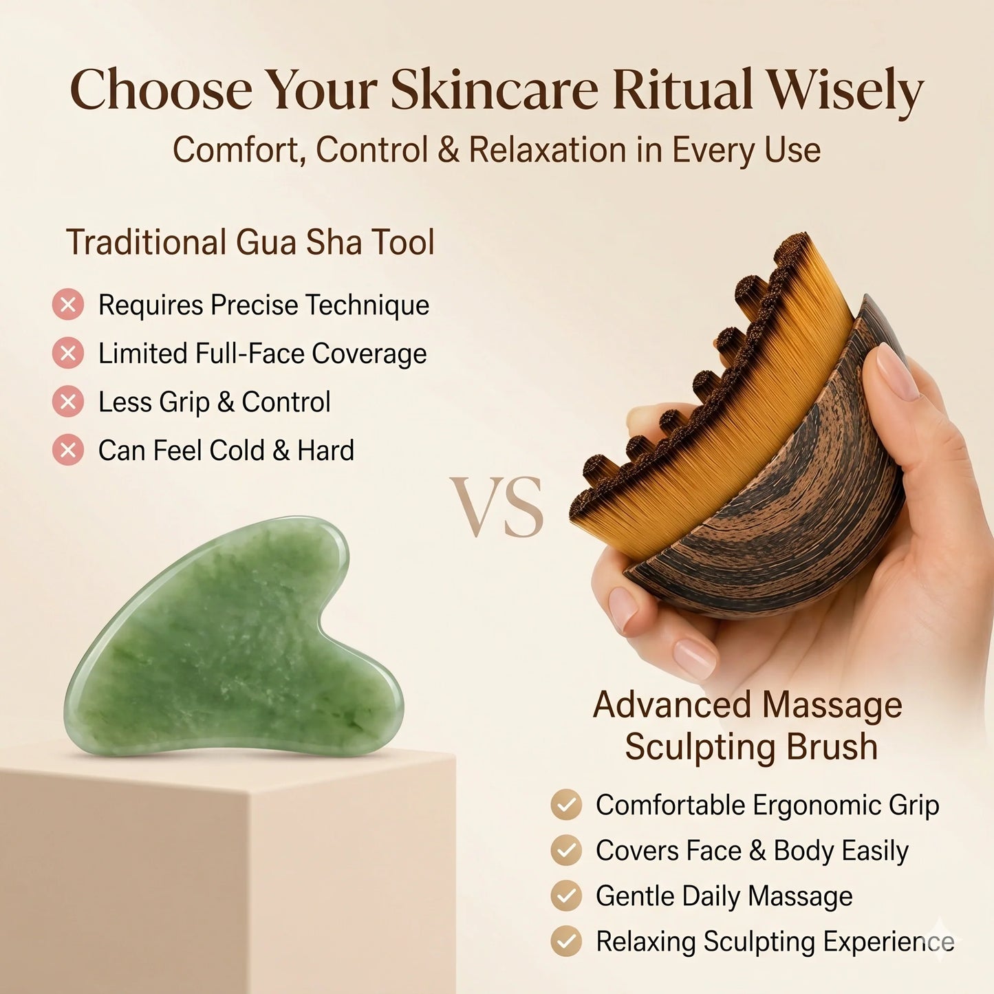 FaceSculpt™– Lymphatic Sculpting Brush | Depuffing & Facial Contouring | Jawline & Glow Enhancement