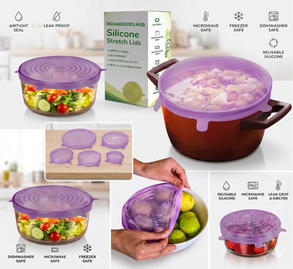 StretchLids – Airtight Food Covers | Leakproof Food Storage | Fridge & Microwave Safe
