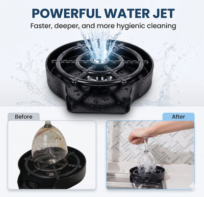 JetRinse™ – Automatic Cup Cleaner | High-Speed Water Jets | One-Tap Wash