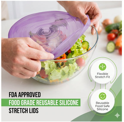 StretchLids – Airtight Food Covers | Leakproof Food Storage | Fridge & Microwave Safe