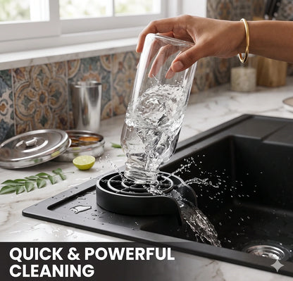 JetRinse™ – Automatic Cup Cleaner | High-Speed Water Jets | One-Tap Wash