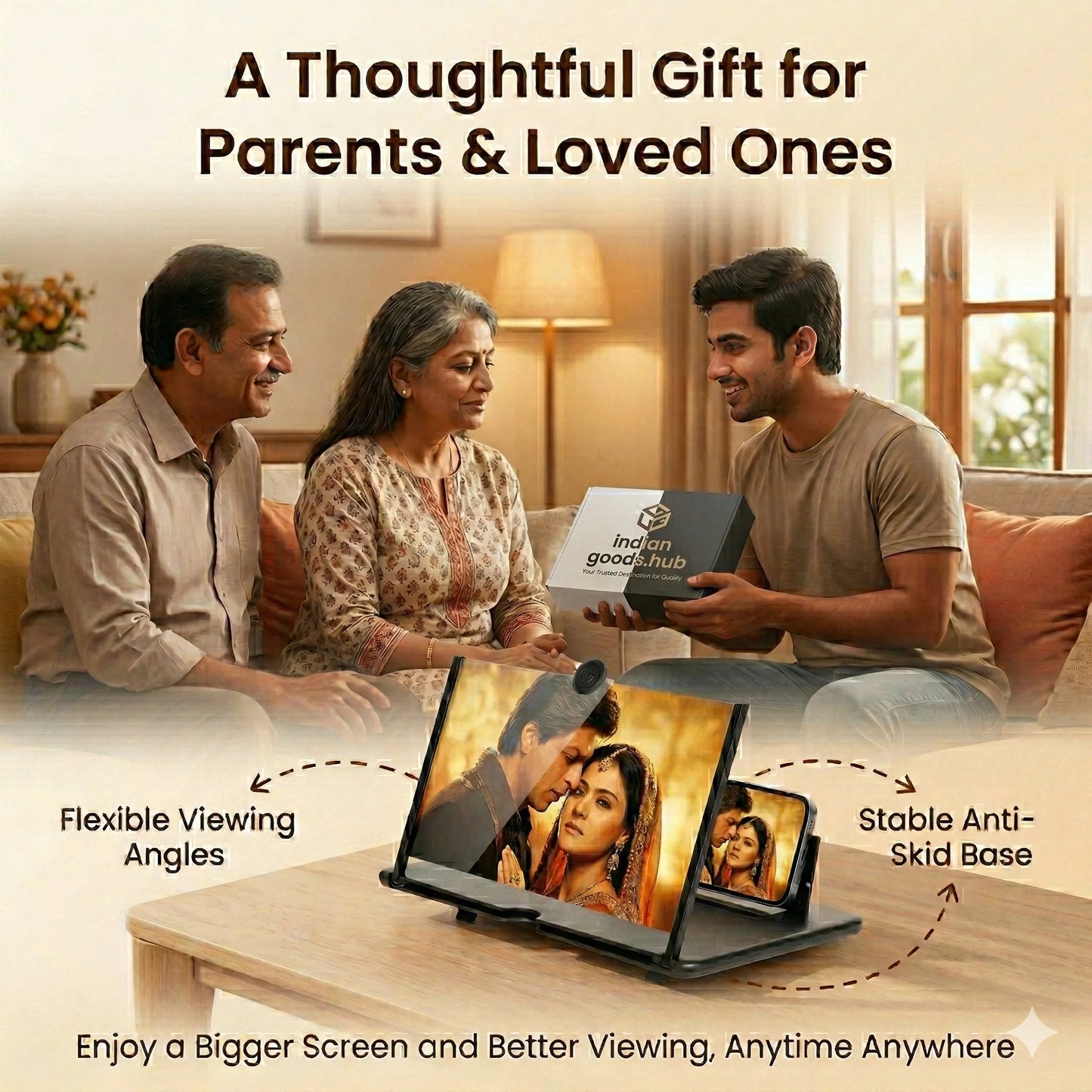 FoldView™ - Screen Magnifier | Phone Holder Screen Amplifier