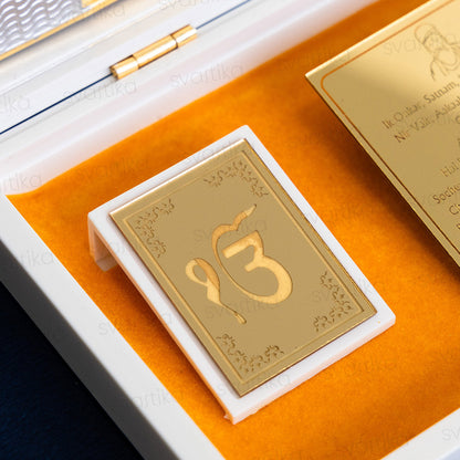 Svastika Golden Temple Pocket Temple - Gold Plated