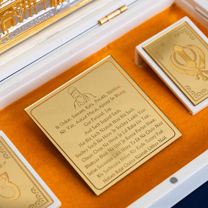 Svastika Golden Temple Pocket Temple - Gold Plated