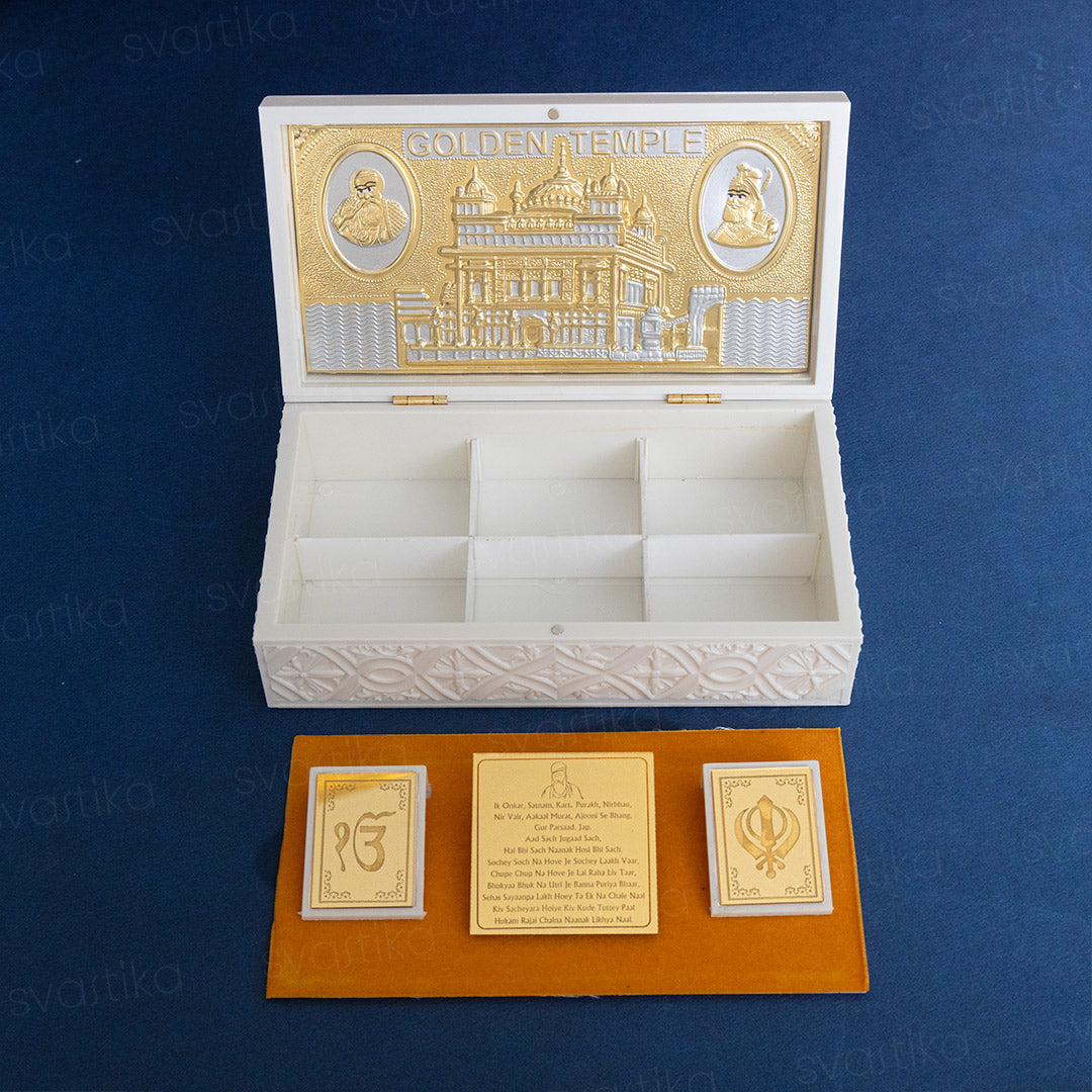 Svastika Golden Temple Pocket Temple - Gold Plated