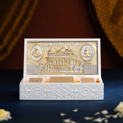 Svastika Golden Temple Pocket Temple - Gold Plated