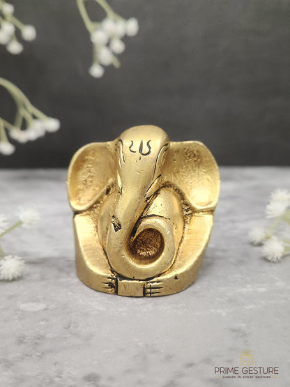 Good Luck Brass Ganesha Idol