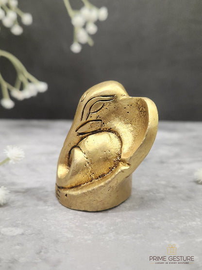 Good Luck Brass Ganesha Idol